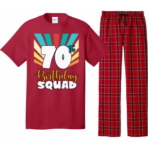 70th Birthday Squad 70 Years Old Pajama Set