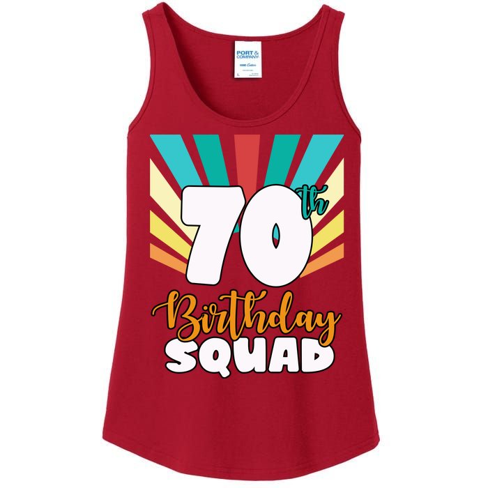 70th Birthday Squad 70 Years Old Ladies Essential Tank