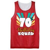 70th Birthday Squad 70 Years Old Mesh Reversible Basketball Jersey Tank