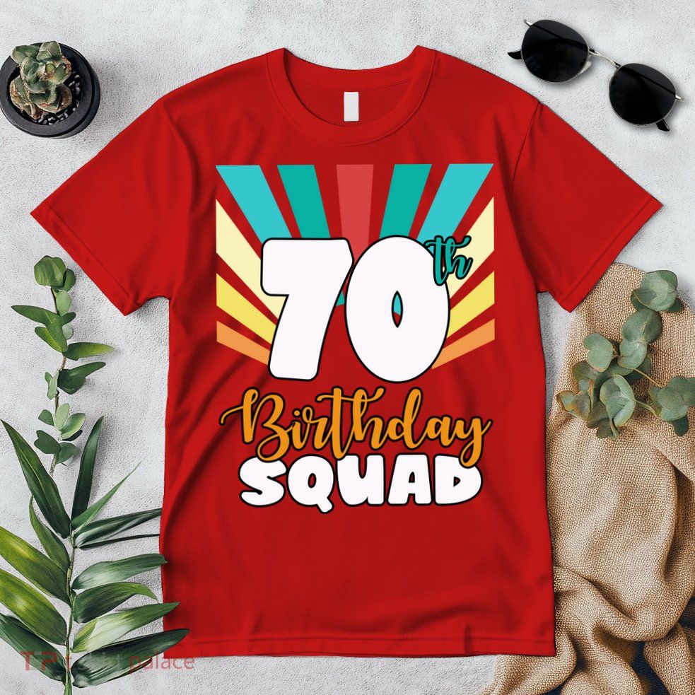 70th Birthday Squad 70 Years Old Premium T-Shirt