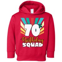 70th Birthday Squad 70 Years Old Toddler Hoodie