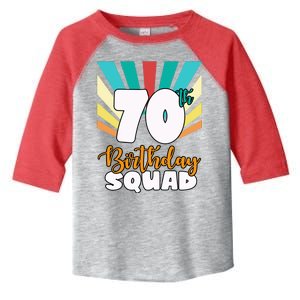 70th Birthday Squad 70 Years Old Toddler Fine Jersey T-Shirt