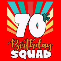 70th Birthday Squad 70 Years Old Zip Tote Bag