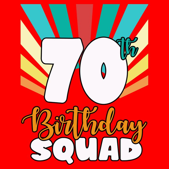 70th Birthday Squad 70 Years Old Zip Tote Bag