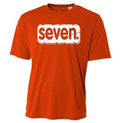 7th Birthday Seven 7 Year Old Birthday Cooling Performance Crew T-Shirt