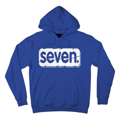 7th Birthday Seven 7 Year Old Birthday Hoodie