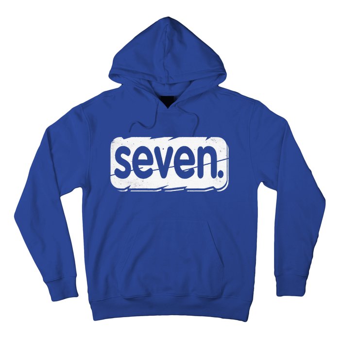 7th Birthday Seven 7 Year Old Birthday Hoodie