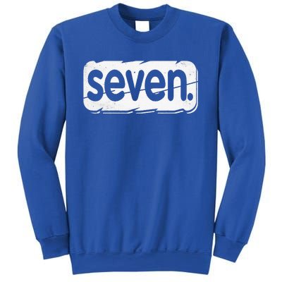 7th Birthday Seven 7 Year Old Birthday Sweatshirt