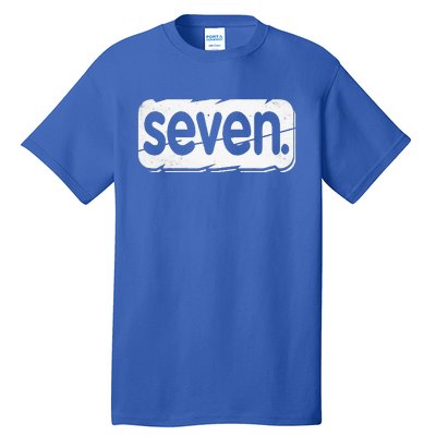 7th Birthday Seven 7 Year Old Birthday Tall T-Shirt