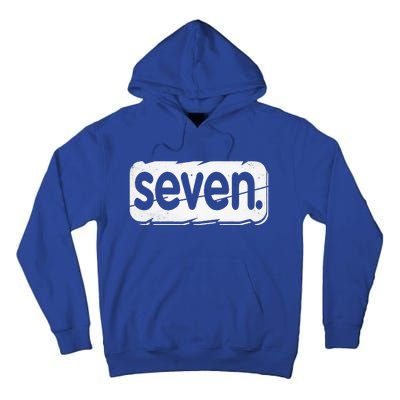 7th Birthday Seven 7 Year Old Birthday Tall Hoodie