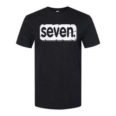 7th Birthday Seven 7 Year Old Birthday Softstyle CVC T-Shirt