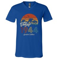 79th Birthday Vintage Limited Edition 1944 V-Neck T-Shirt