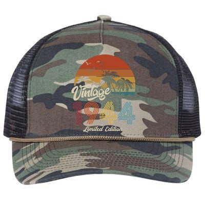 79th Birthday Vintage Limited Edition 1944 Retro Rope Trucker Hat Cap