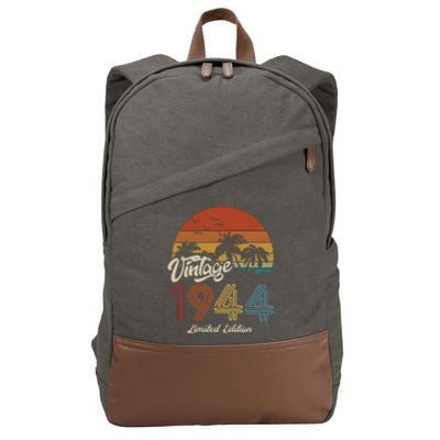 79th Birthday Vintage Limited Edition 1944 Cotton Canvas Backpack