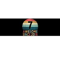 7th Birthday Vintage Retro 7 Years Old Awesome Since 2016 Bumper Sticker