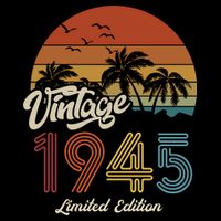 78th Birthday Vintage Limited Edition 1945 Doggie Tank
