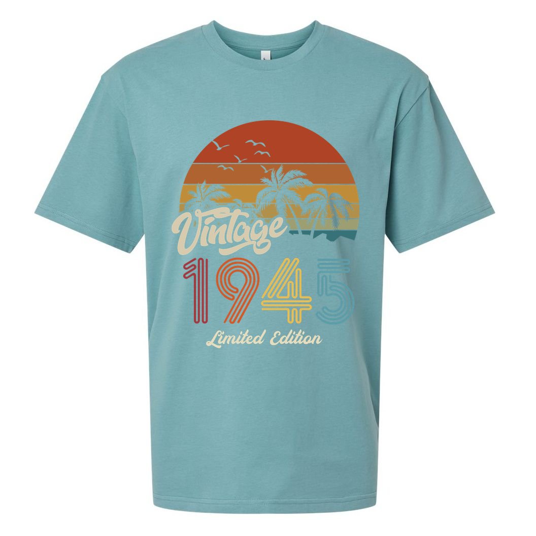 78th Birthday Vintage Limited Edition 1945 Sueded Cloud Jersey T-Shirt