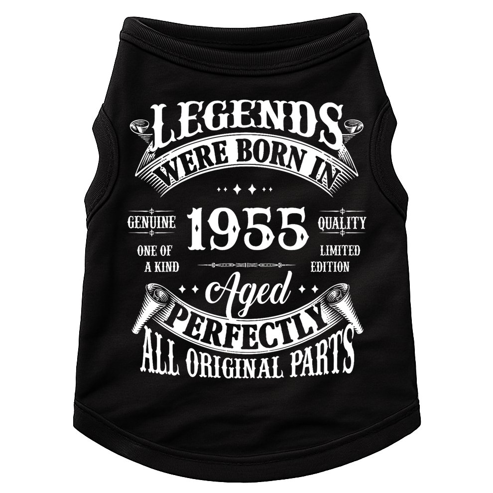 70th Birthday Vintage Legends Born In 1955 70 Years Old Doggie Tank