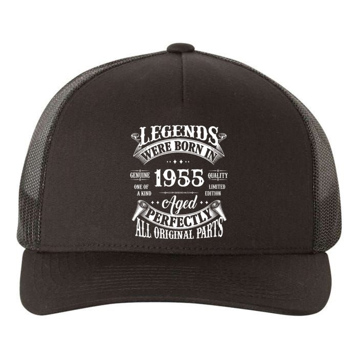 70th Birthday Vintage Legends Born In 1955 70 Years Old Yupoong Adult 5-Panel Trucker Hat