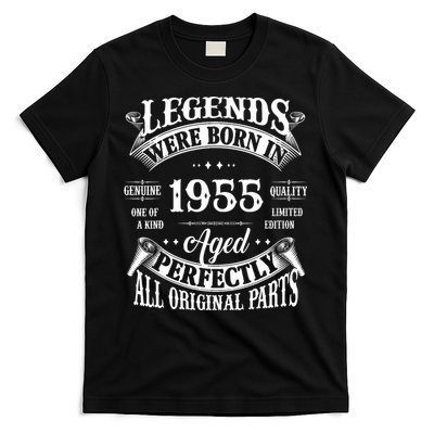 70th Birthday Vintage Legends Born In 1955 70 Years Old T-Shirt