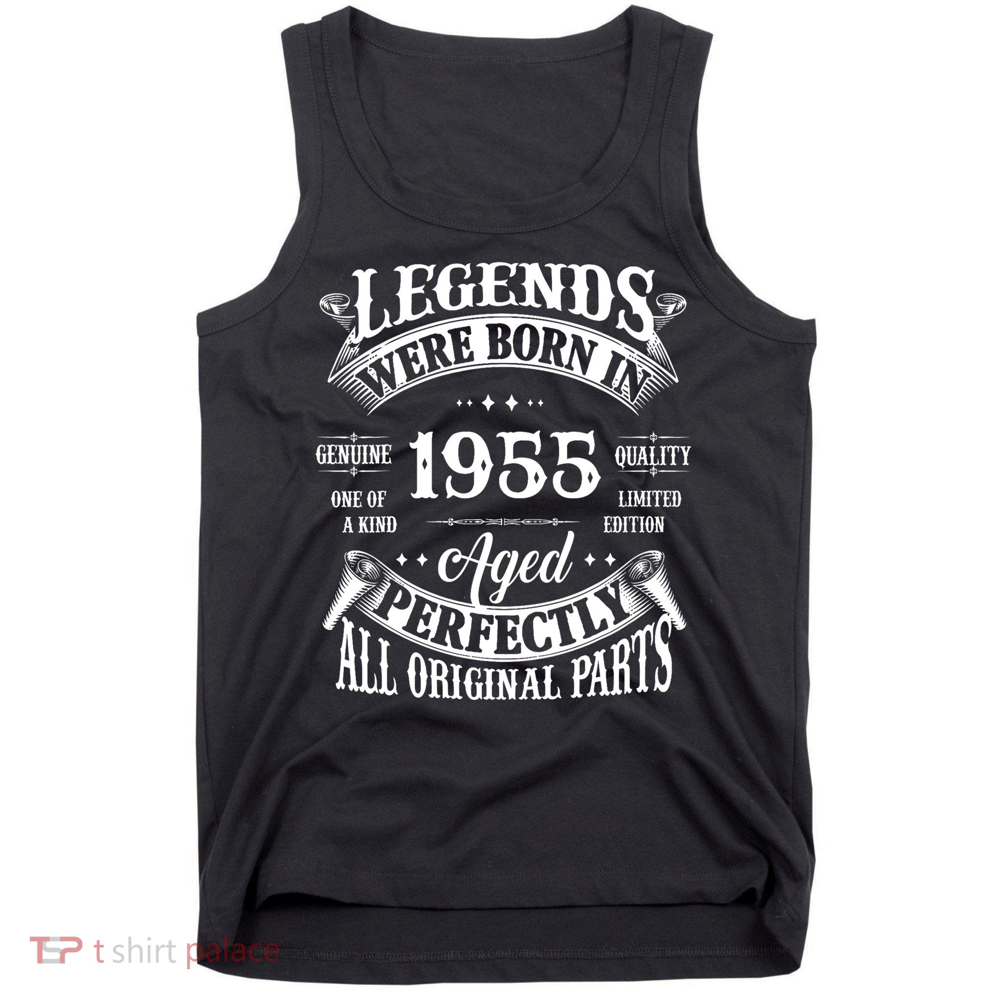 70th Birthday Vintage Legends Born In 1955 70 Years Old Tank Top