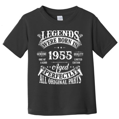 70th Birthday Vintage Legends Born In 1955 70 Years Old Toddler T-Shirt