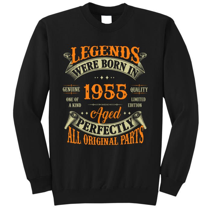 70th Birthday Vintage Legends Born In 1955 70 Years Old Sweatshirt