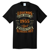 70th Birthday Vintage Legends Born In 1955 70 Years Old Tall T-Shirt