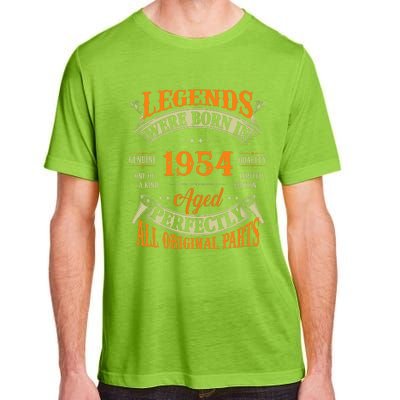 70th Birthday Vintage Legends Born In 1954 70 Years Old Adult ChromaSoft Performance T-Shirt