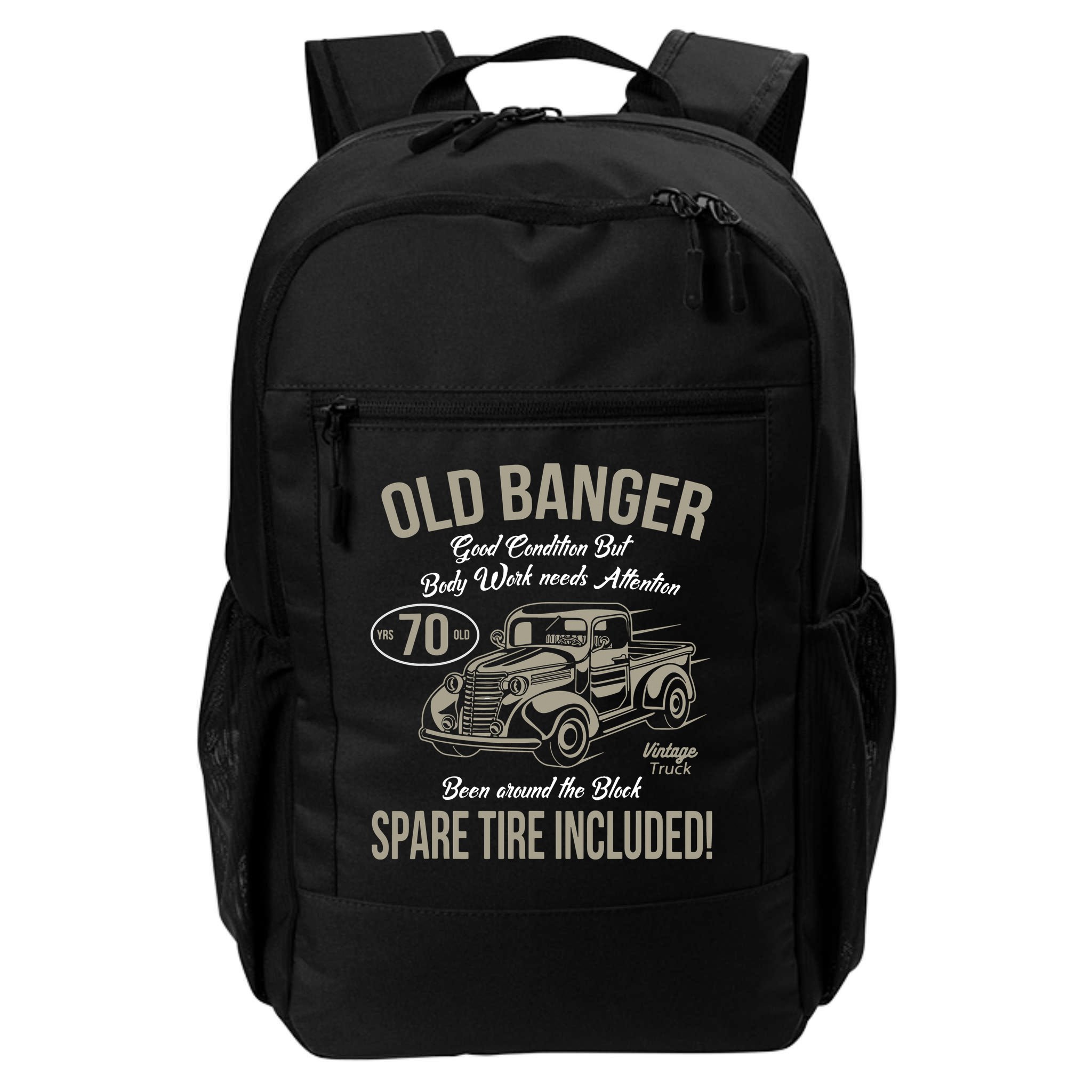 70th Birthday Vintage Old Banger 70 Years Old Gift Backpack