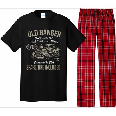 70th Birthday Vintage Old Banger 70 Years Old Gift Pajama Set