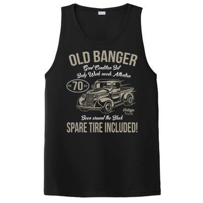 70th Birthday Vintage Old Banger 70 Years Old Gift PosiCharge Competitor Tank