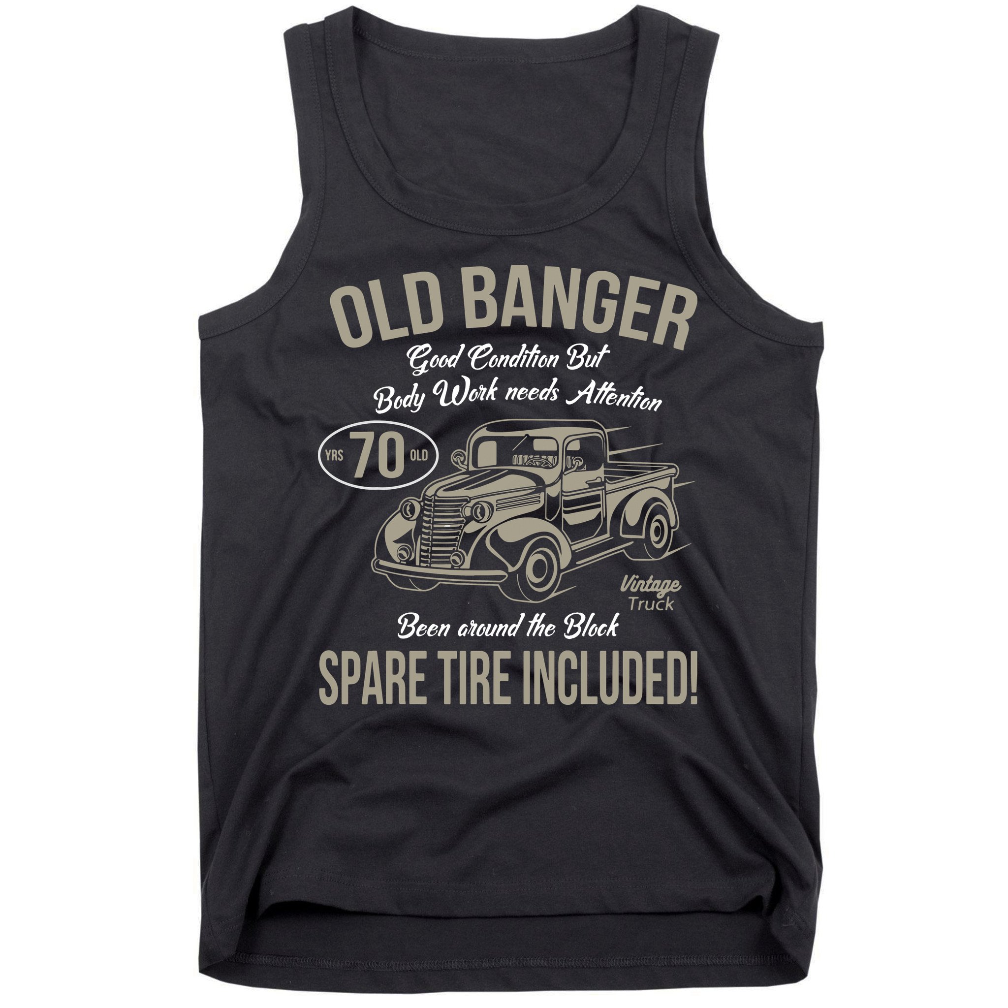 70th Birthday Vintage Old Banger 70 Years Old Gift Tank Top