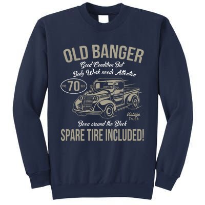 70th Birthday Vintage Old Banger 70 Years Old Gift Sweatshirt