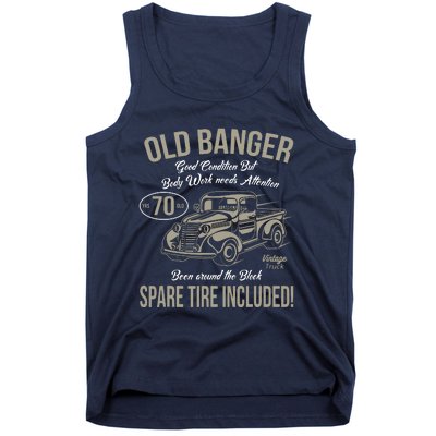 70th Birthday Vintage Old Banger 70 Years Old Gift Tank Top