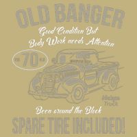70th Birthday Vintage Old Banger 70 Years Old Gift Button