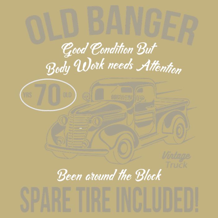 70th Birthday Vintage Old Banger 70 Years Old Gift Button