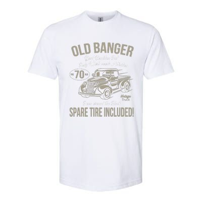 70th Birthday Vintage Old Banger 70 Years Old Gift Softstyle CVC T-Shirt