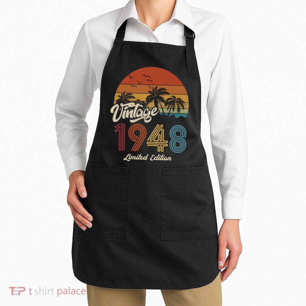 75th Birthday Vintage Limited Edition 1948 Apron