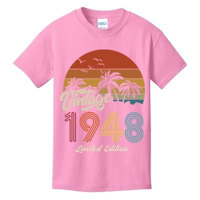 75th Birthday Vintage Limited Edition 1948 Kids T-Shirt