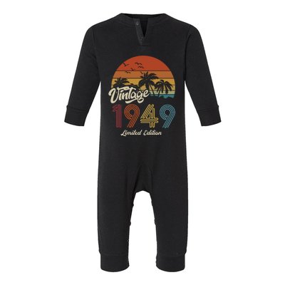 74th Birthday Vintage Limited Edition 1949 Infant Fleece One Piece