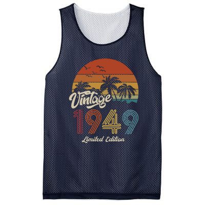 74th Birthday Vintage Limited Edition 1949 Mesh Reversible Basketball Jersey Tank