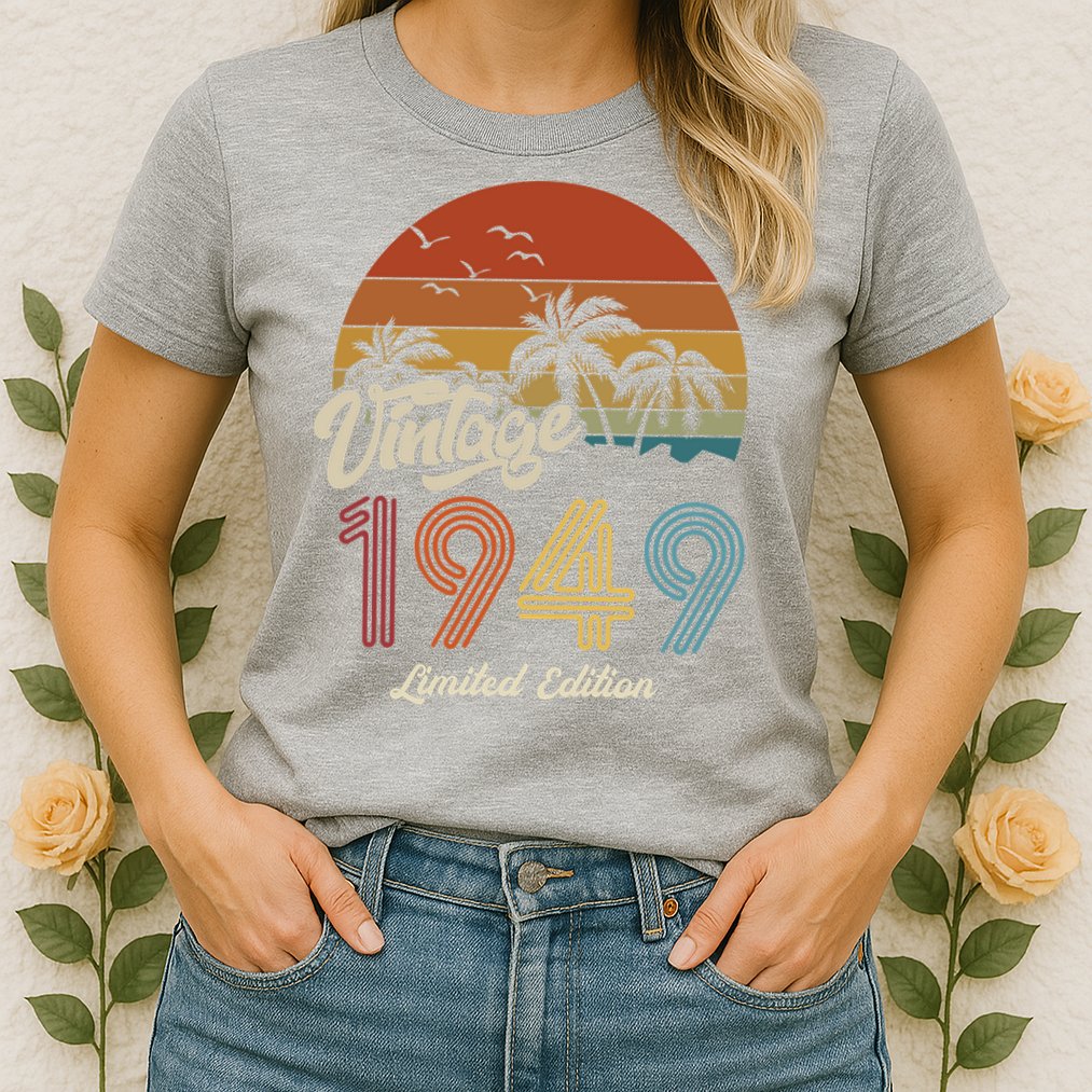 74th Birthday Vintage Limited Edition 1949 Womens T-Shirt