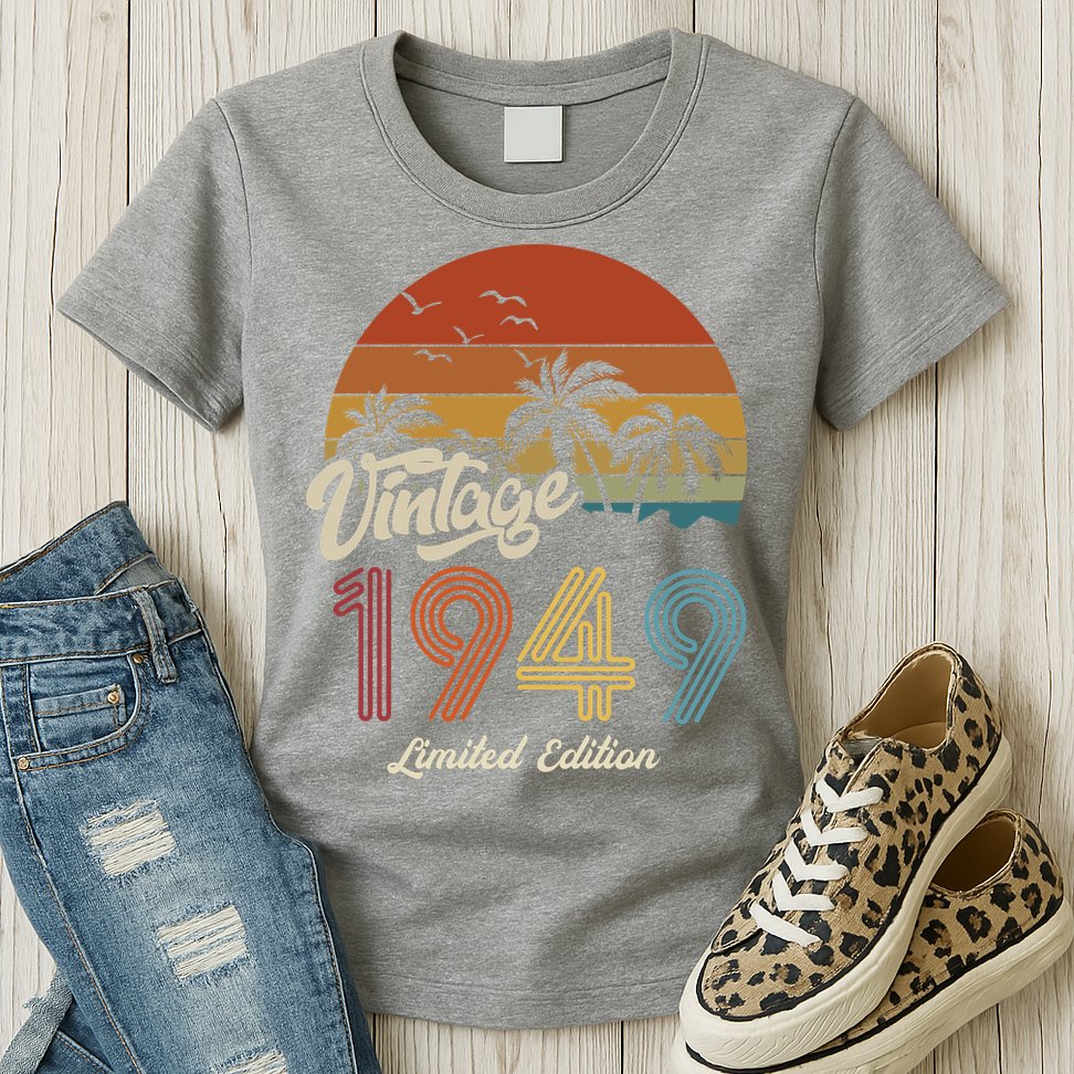 74th Birthday Vintage Limited Edition 1949 Womens T-Shirt