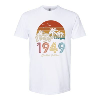 74th Birthday Vintage Limited Edition 1949 Softstyle CVC T-Shirt