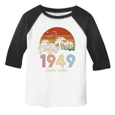 74th Birthday Vintage Limited Edition 1949 Toddler Fine Jersey T-Shirt