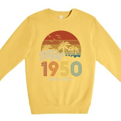 73rd Birthday Vintage Limited Edition 1950 Premium Crewneck Sweatshirt