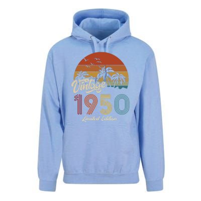 73rd Birthday Vintage Limited Edition 1950 Unisex Surf Hoodie