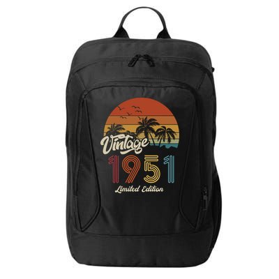 72nd Birthday Vintage Limited Edition 1951 City Backpack
