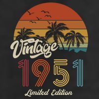 72nd Birthday Vintage Limited Edition 1951 Beanie